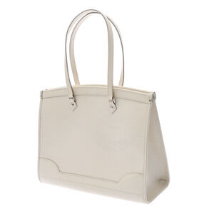 Louis Vuitton Madeleine Ivory Epi White Handbag Leather
